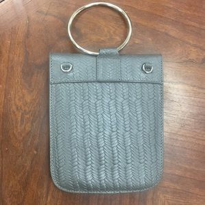 Italy Punto Fibbia Suede Leather Crossbody Bag Tan